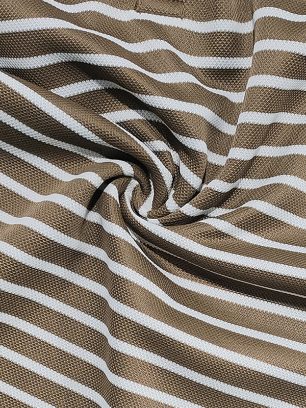 Langärmliges Henley-Shirt, lässiges Henley-T-Shirt mit horizontalen Streifen 