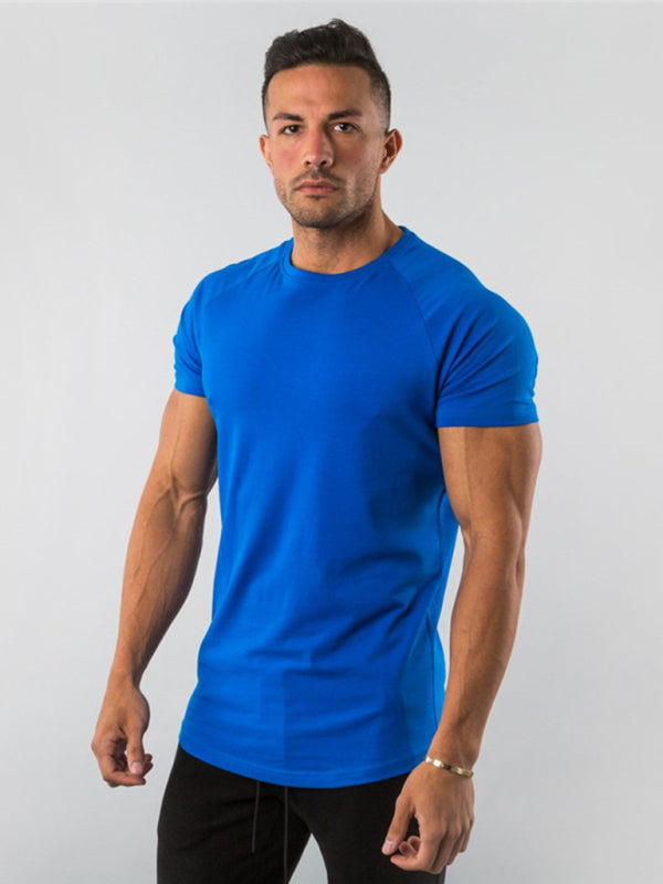 Herren-Fitness-T-Shirt mit kurzen Ärmeln 