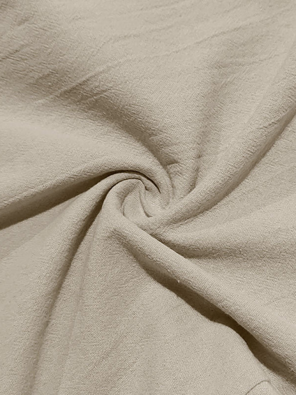 Lässige, atmungsaktive Leinenhose mit weitem Bein, geeignet für Strand und Sport in allen vier Jahreszeiten. 