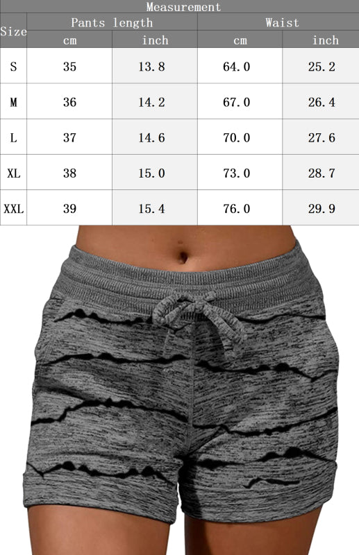 Damen-Shorts, modisch und modisch, mit Stretchbund 