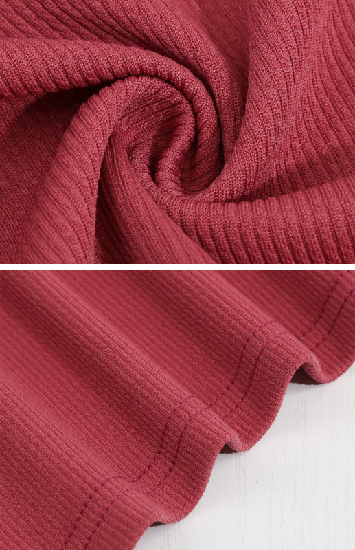 Robe sexy à manches longues et col en V pour femme 