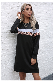 Women's Round Neck Casual Everyday Dress for Spring-Summer