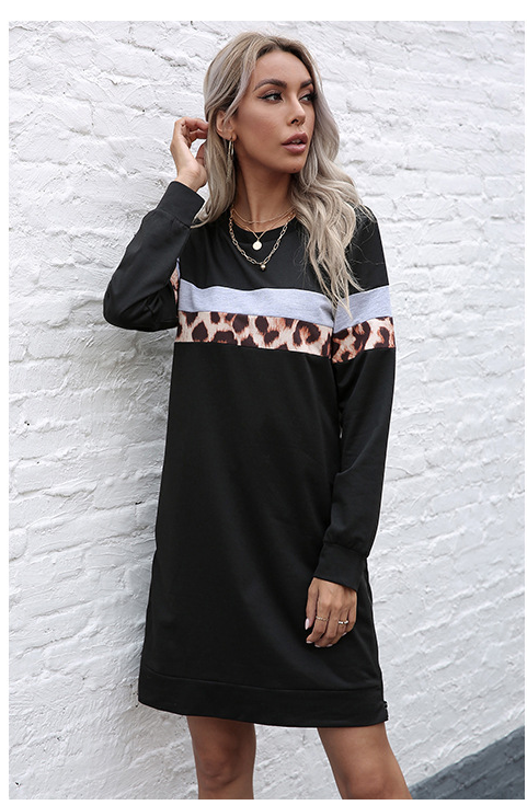 Women's Round Neck Casual Everyday Dress for Spring-Summer