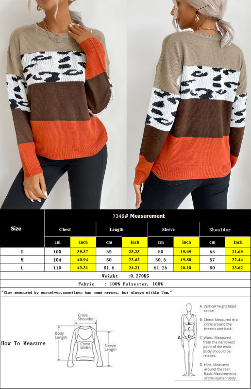 Women's casual fashion trend pullover women's sweater - Closther