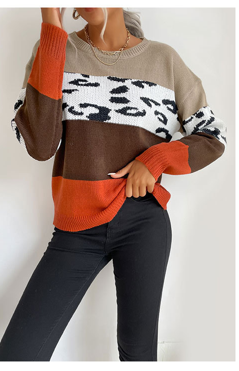 Women's casual fashion trend pullover women's sweater - Closther