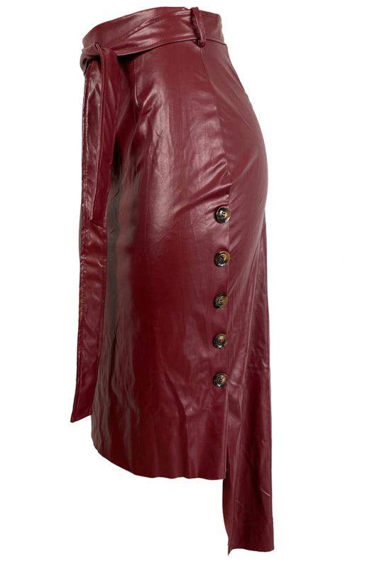 Jupe fendue mi-longue et moulante pour femme, style décontracté. 