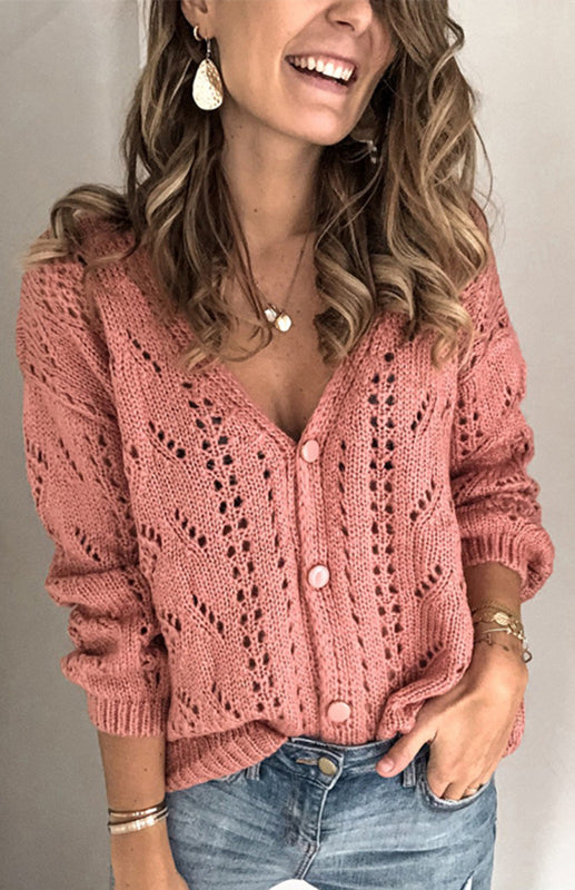 Cardigan en maille décontracté pour femme 
