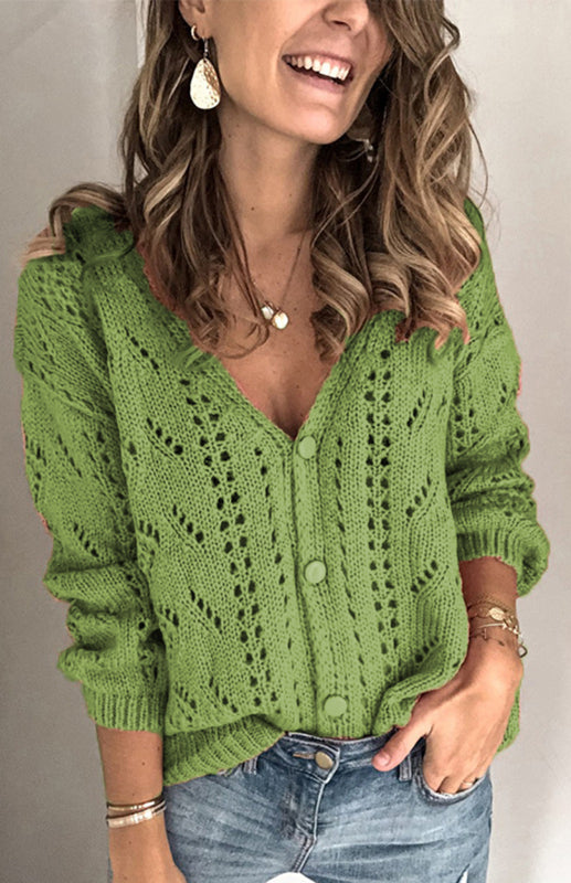 Cardigan en maille décontracté pour femme 
