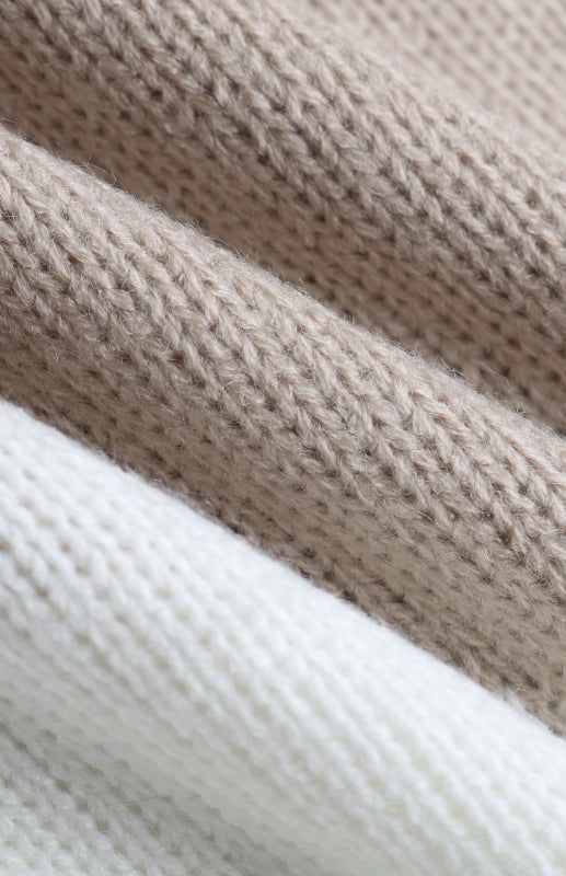 Chevron-Strickpullover mit lockerer Schulterpartie 