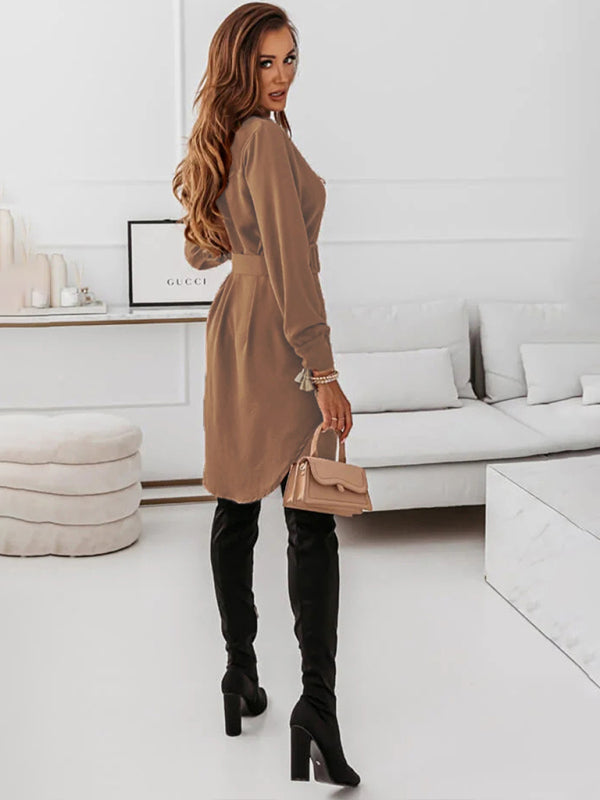 Ladies Clothing Fashion Casual Shirt Dress
