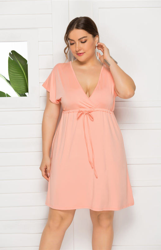 Comfortable High Elasticity Solid Leisure Maternity Dress for Spring-Summer – detail view