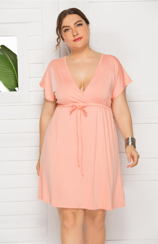 Comfortable High Elasticity Solid Leisure Maternity Dress for Spring-Summer – lifestyle view