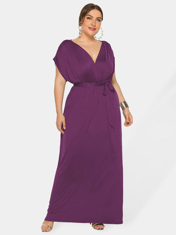 Stylish Maternity Solid Knit Everyday Dress for Spring-Summer – closeup view