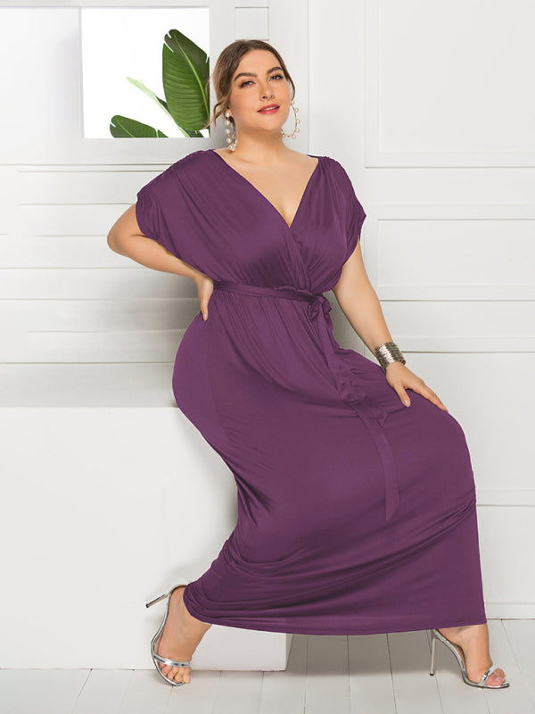 Stylish Maternity Solid Knit Everyday Dress for Spring-Summer – detail view