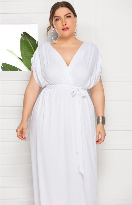 Stylish Maternity Wrap Dress – side view
