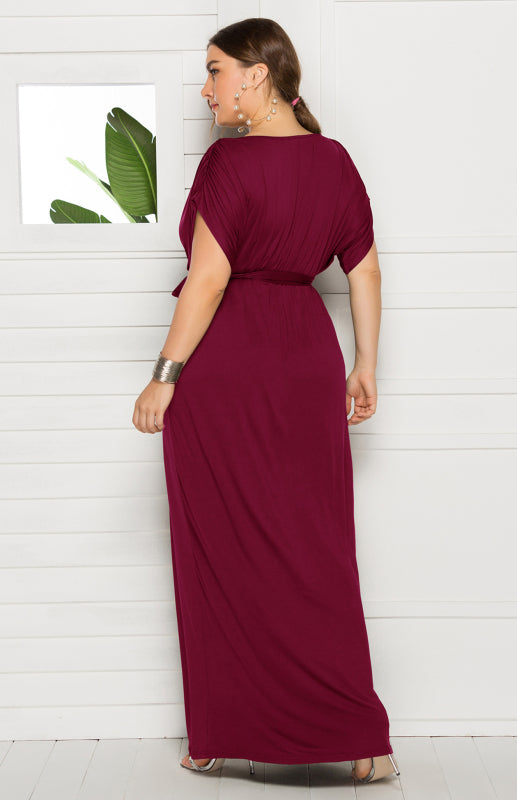 Stylish Maternity Solid Knit Everyday Dress for Spring-Summer – lifestyle view