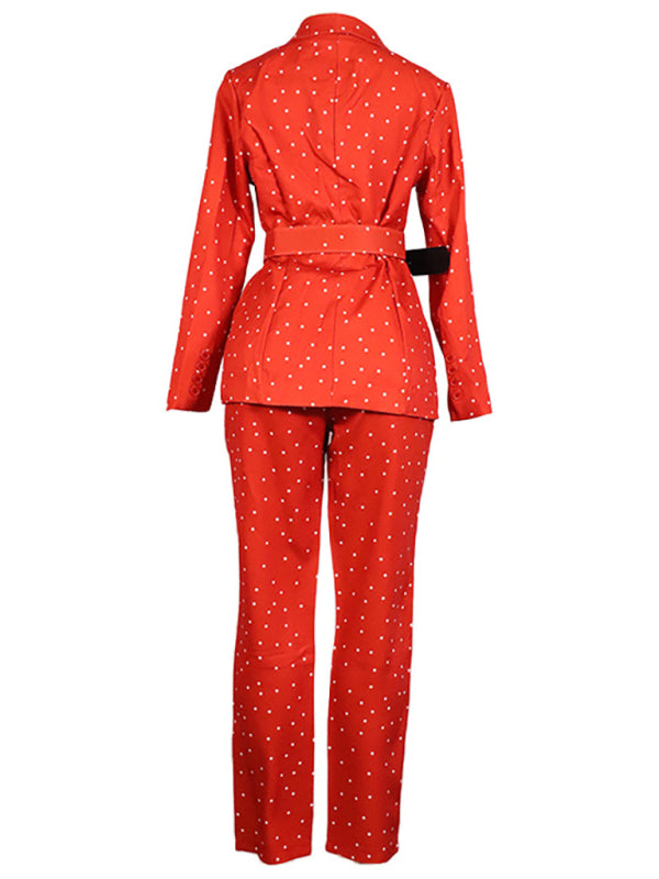 Ensemble pull en maille à col à revers clouté 