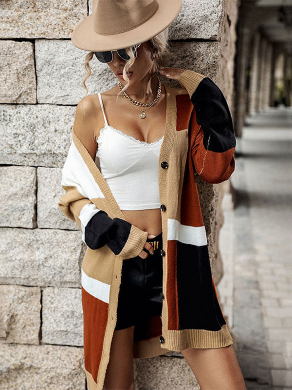 Gilet en maille fine à manches longues 