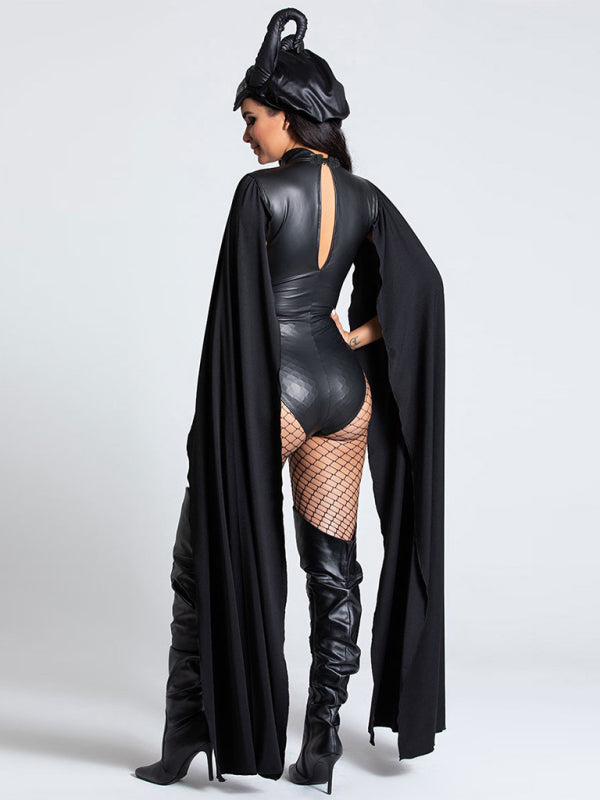 costume de sorcière d'Halloween, cape de vampire, costume de bal masqué 