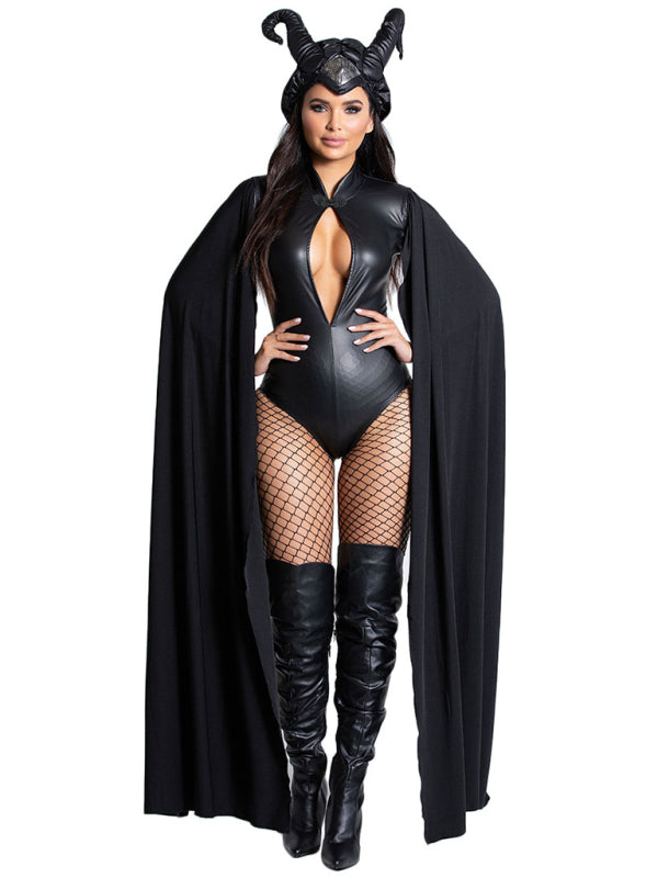 costume de sorcière d'Halloween, cape de vampire, costume de bal masqué 