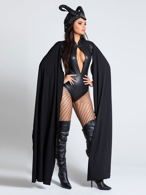 costume de sorcière d'Halloween, cape de vampire, costume de bal masqué 