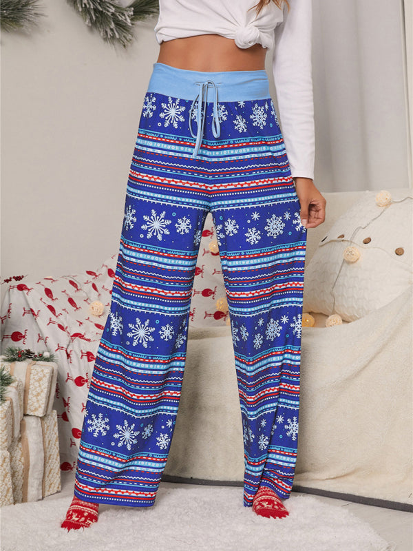 Damen-Festival-Muster Strickhose aus Polyester 