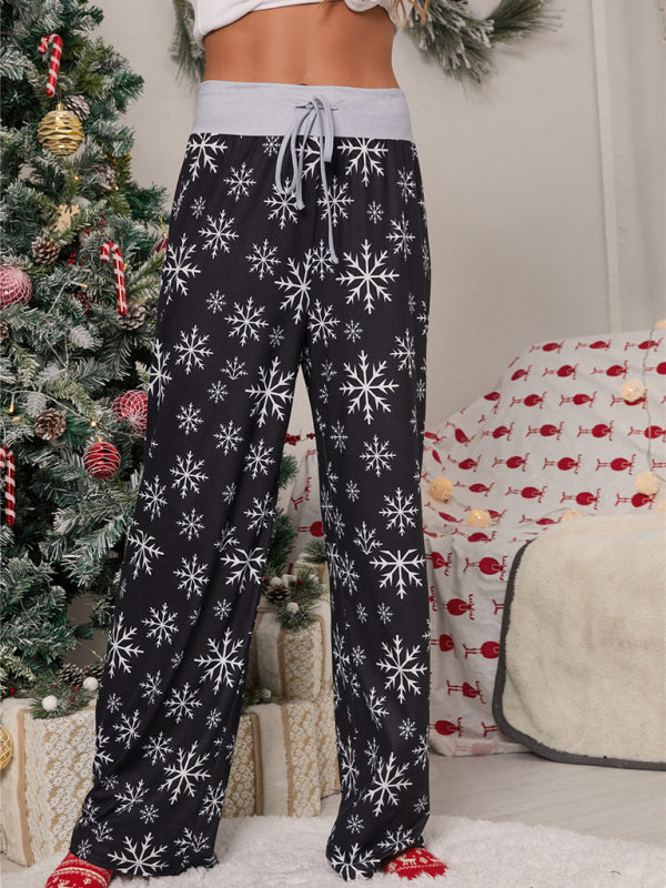 Damen-Festival-Muster Strickhose aus Polyester 