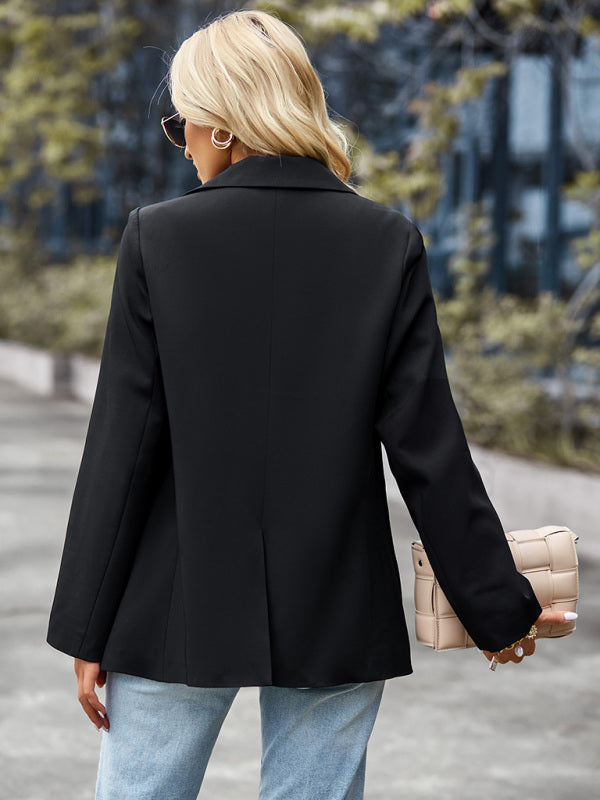 Women's casual long-sleeved small suit jacket - Closther