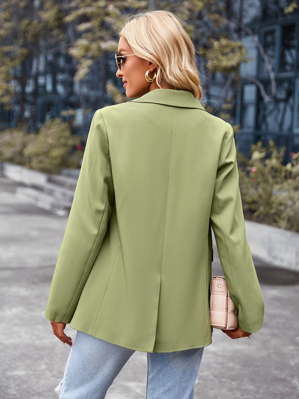 Women's casual long-sleeved small suit jacket - Closther