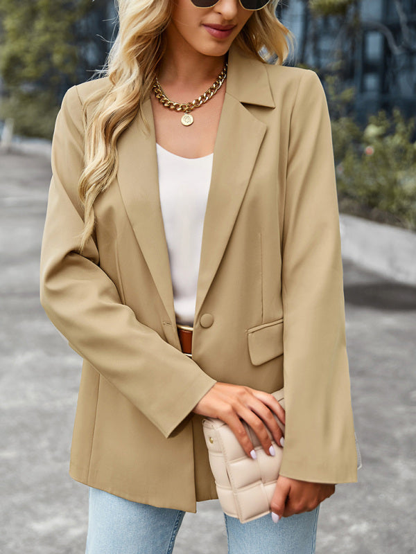 Women's casual long-sleeved small suit jacket - Closther