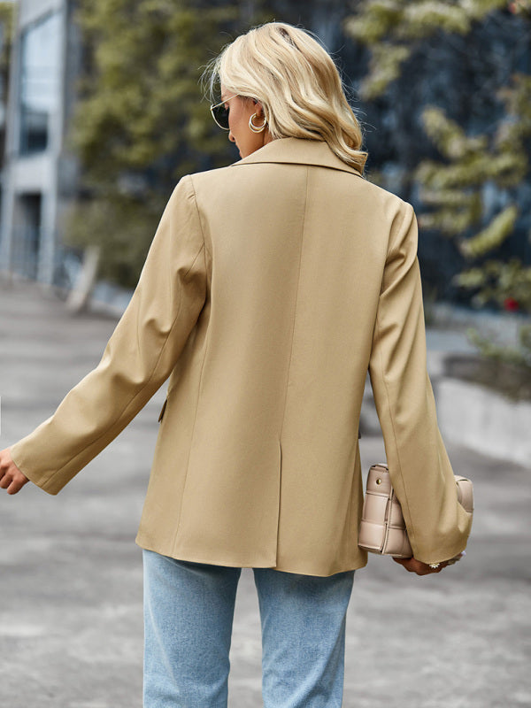 Women's casual long-sleeved small suit jacket - Closther