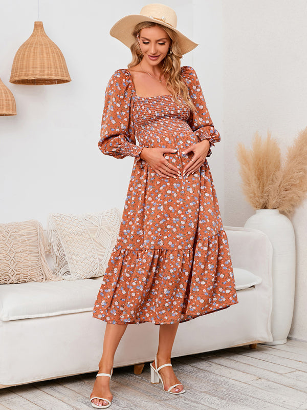 Chiffonkleid für Damen, kleines Blumenkleid 
