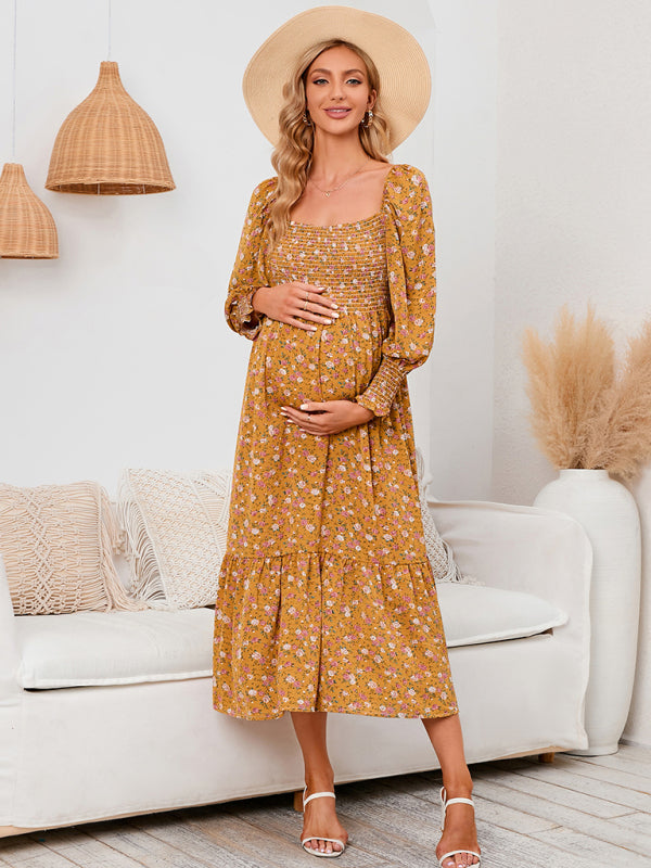 Chiffonkleid für Damen, kleines Blumenkleid 