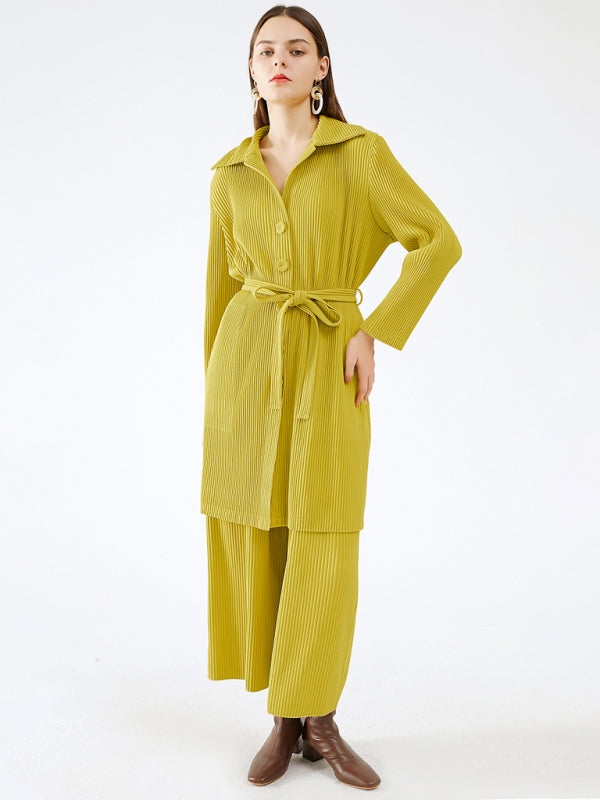 Tailleur deux pièces pour femme, haut à revers simple boutonnage 