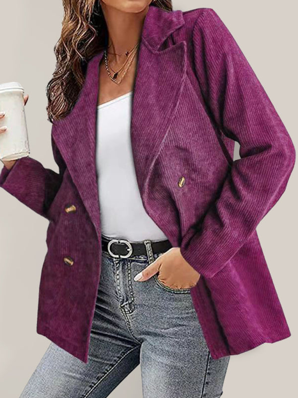 New style jacket solid color suit button coat