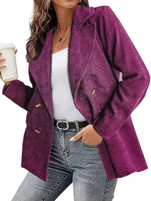 New style jacket solid color suit button coat