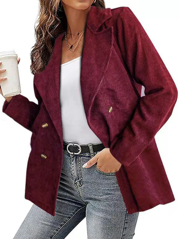 New style jacket solid color suit button coat