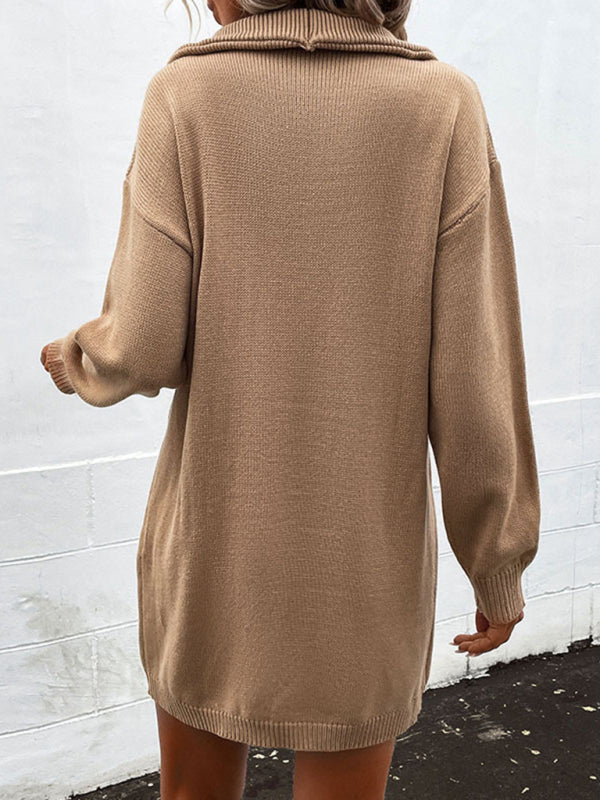 Robe pull en maille chic et décontractée 