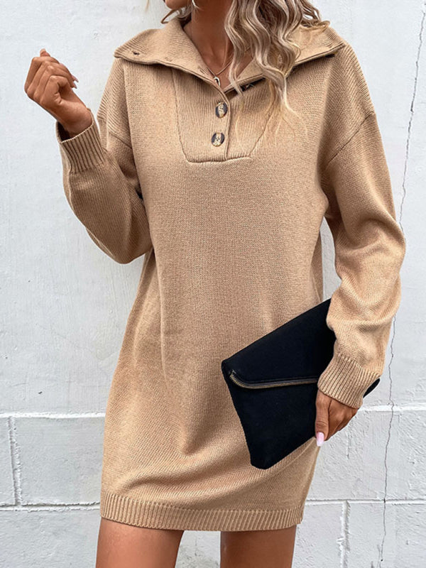 Robe pull en maille chic et décontractée 