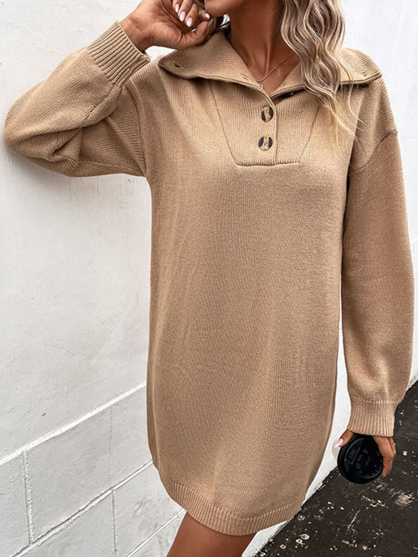 Robe pull en maille chic et décontractée 