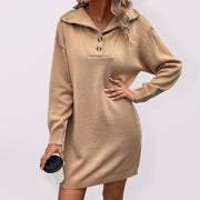 Robe pull en maille chic et décontractée 