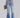 Jean bootcut style américain pour femme, jean déchiré taille haute, amincissant 