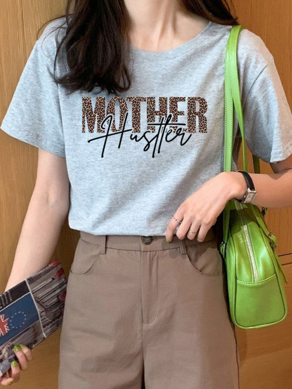 "Mother Hustler Casual Printed T-Shirt"