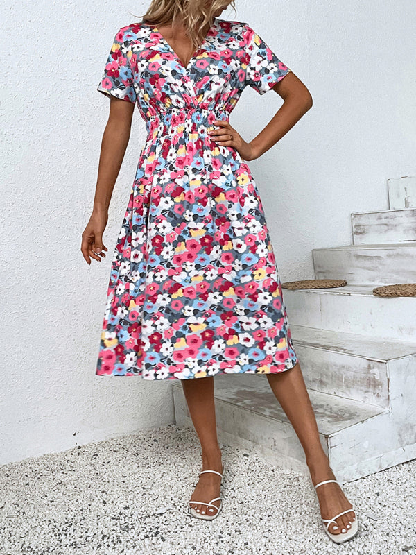 Elegantes, anmutiges Frühlings-/Sommerkleid aus Polyestergewebe 