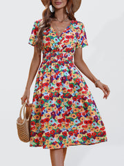 Elegantes, anmutiges Frühlings-/Sommerkleid aus Polyestergewebe 