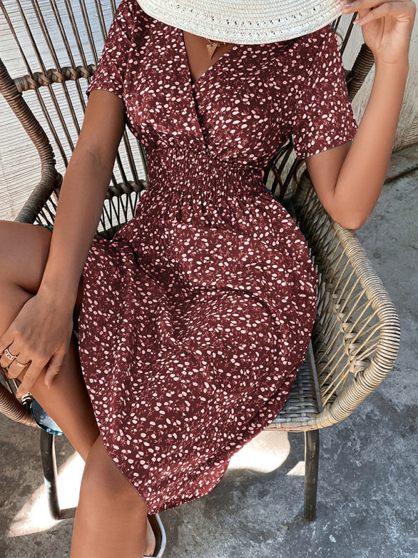 Elegantes, anmutiges Frühlings-/Sommerkleid aus Polyestergewebe 