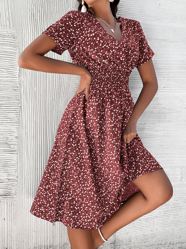 Elegantes, anmutiges Frühlings-/Sommerkleid aus Polyestergewebe 