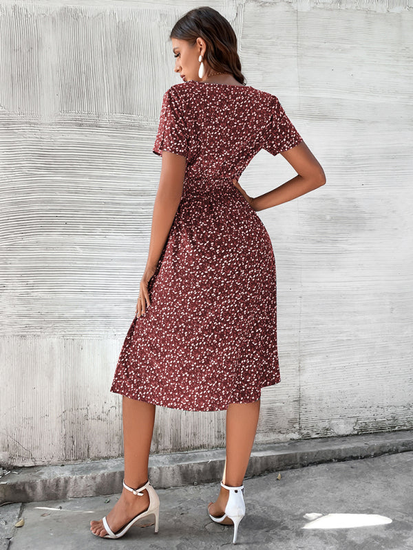 Elegantes, anmutiges Frühlings-/Sommerkleid aus Polyestergewebe 