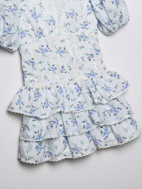 Robe imprimée brodée de style français, nouvelle robe pour femme, de style européen et américain 