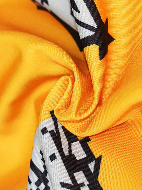 Robe midi sans manches à imprimé bohème pour femme 